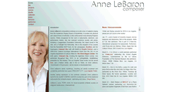 Desktop Screenshot of annelebaron.com