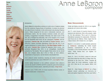 Tablet Screenshot of annelebaron.com